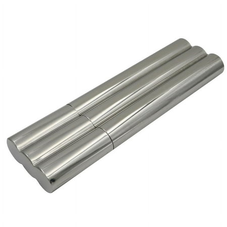 

Ruanlalo 2 Cigar + Liquid Wine Flask Tubes Stainless Steel Case Holder Men Gift Portable Silver