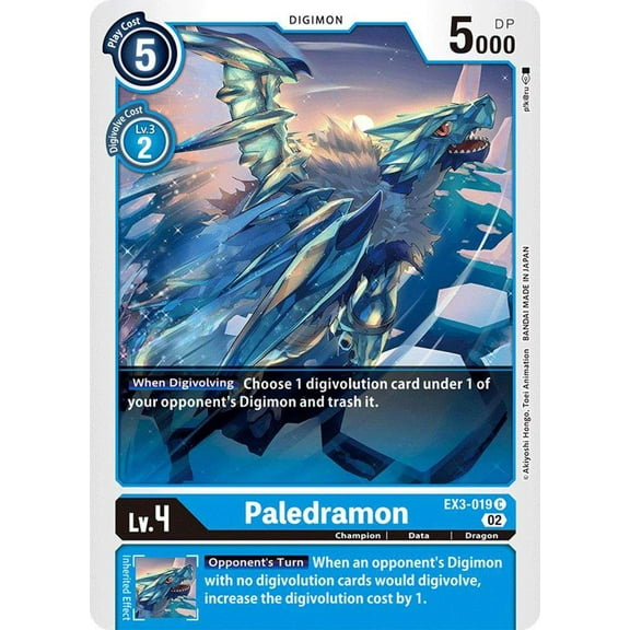 Digimon Draconic Roar Common Paledramon EX3-019