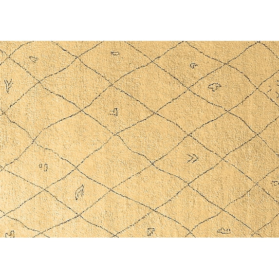 Ahgly Company Indoor Rectangle Solid Brown Modern Area Rugs, 5' x 8'