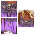 thumbnail image 4 of Camiseta sin mangas con cuello redondo y tirantes finos para mujer, camiseta sin mangas con estampado informal holgada de verano para trabajo de oficina, color morado XL, 4 of 5