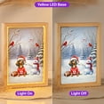 thumbnail image 2 of Hello Winter Dachshund Football Snowman Welcome Snowy Morning Acrylic Plaque with Wood Photo Frame Box Wiener Dog Lover Gifts Idea Light Box - 01012, 2 of 5