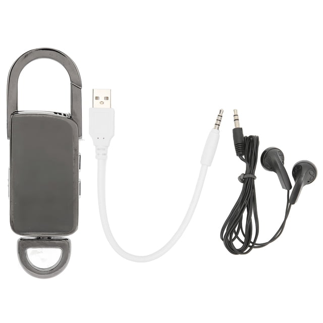 Grabadora de voz HiFi con IA, inteligente, HD, reducción de ruido, mini grabadora activada por voz para conferencias, reuniones, entrevistas, inglés neutro, color plata, 32 GB