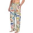 thumbnail image 2 of Disketp Famous Places Men'S Pajama Pants - Ultra Soft Fleece Sleep And Lounge Pants (Size: S-Xxl), 2 of 9