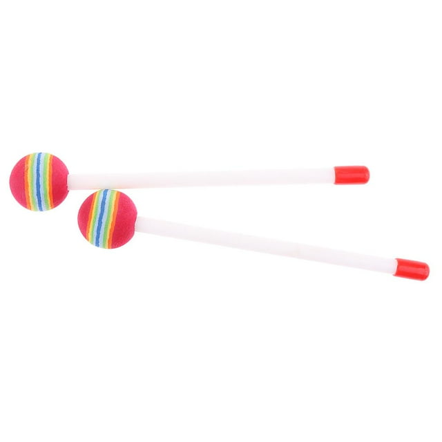 2 Piezas Palillos de Tambor de Mano Mazos Varillas Baquetas para Niños Bebés Niños Preescolares Juguetes Musicales