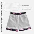thumbnail image 5 of Axolotl Pink Pattern Swim Trunks Quick Dry Beach Pool Board Shorts Lightweight Stylish Print Sizes 2T to XL, 5 of 8