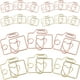 thumbnail image 3 of Mini Clips para manualidades de 20 piezas, Clips para manualidades multiusos, Clips de papel metálicos, Clips decorativos, 3 of 5