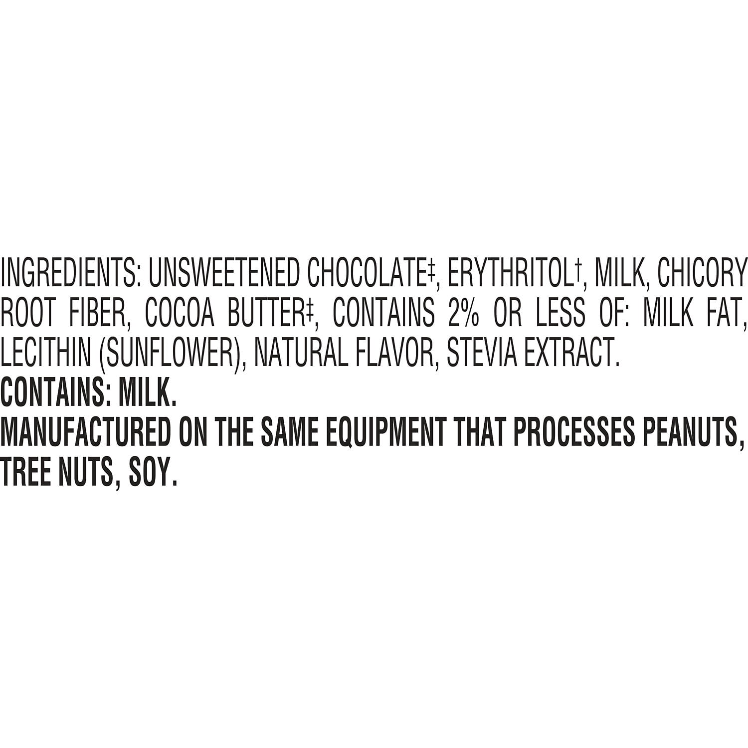 Lily's Milk Chocolate No Sugar Added, Gluten Free Baking Chips, 7 oz