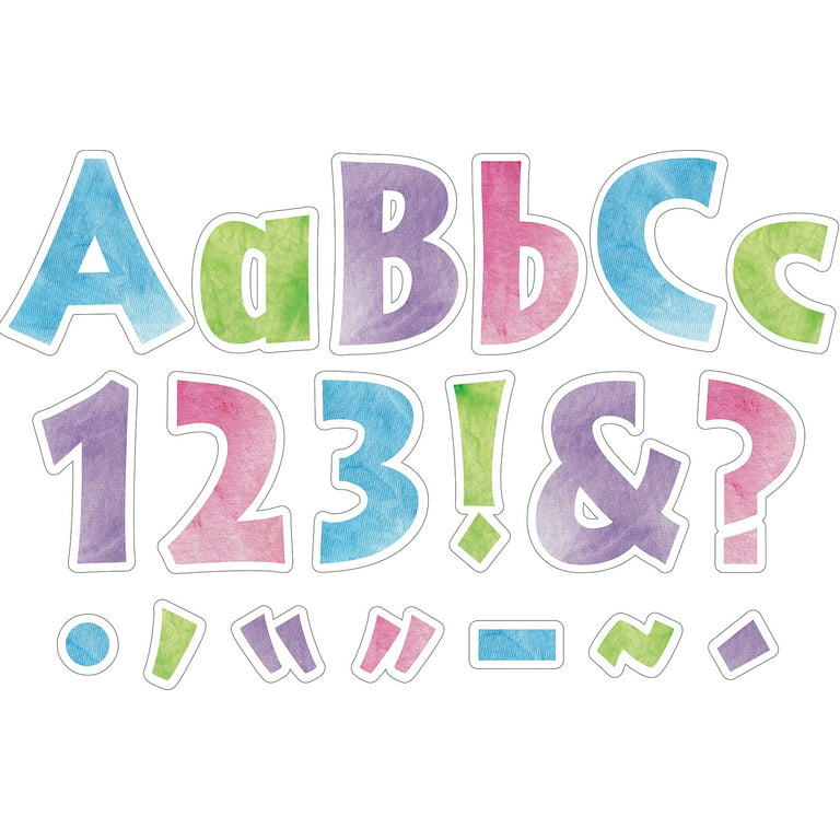 Sweet Tooth Fairy Cake Letterboard Kit 128Pcs-Alphabet White