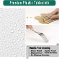 thumbnail image 4 of Bxaolu Plastic Table Cloth Rectangle Table Protector 1 Pack, 6×4.5ft Tablecloth, White, Table Cloth for Disposable Use, Table Cover for Holiday Party, Gathering, 4 of 6