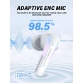 thumbnail image 6 of ONIKUMA GAMING T27 2.4G Wireless Gaming Earbuds with ENC Mic, Low Latency PS5 Headset for PC, VR, Switch, Steam Deck, 6 of 7