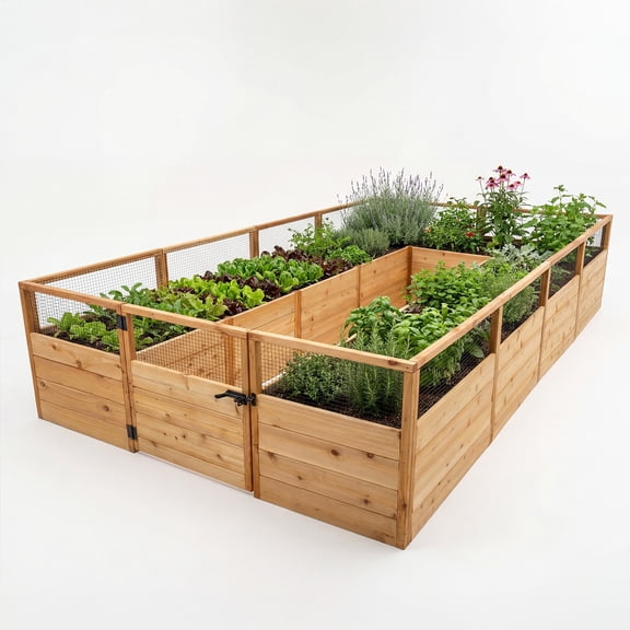 Outdoor Living Today 8x12 Western Red Cedar Raised Garden Bed