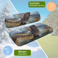thumbnail image 5 of Bulopur Hummingbird Golf Cart Seat Covers for EZGO TXT RXV/Club Car DS Precedent Boho Floral Golf Cart Bench Cover and Backrest Cover Set, Easy to Install with Straps, 5 of 8
