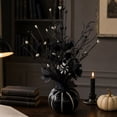 thumbnail image 5 of AURIGATE Mini Halloween Tree, Black Gothic Tabletop Pumpkin Tree with Bat for Home Mantel Decor, 5 of 6