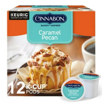 Cinnabon Caramel Pecan Coffee K-Cup Pods, 12 Count