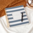thumbnail image 2 of Blue Sky Day Designer 2026 Daily and Monthly Planner Calendar, January 2026 - December 2026, 8" x 10", Flexible Cover, Laminated Tabs, Includes Storage Pocket, Stickers, Rugby Stripe Navy, 2 of 9