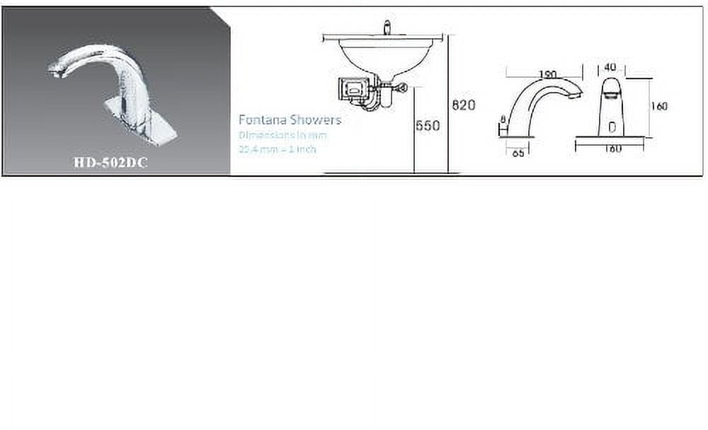 Cascada Automatic Hands Free Modern Contemporary Design Sensor Faucet (Hot & Cold), Chrome … (HDD413)