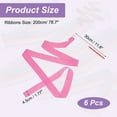 thumbnail image 2 of Uxcell Dance Ribbons, Gymnastics Dance Streamers with Non-Slip Wand Dance Flags Pink, 2 of 7