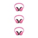 thumbnail image 3 of Tholdsy Auriculares plegables con cable de 3,5 mm para niños con micrófono, sonido estéreo HD, auriculares sobre la oreja para niños, rosa Type1 NO1, 3 of 6