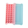 thumbnail image 4 of Silicone Ice Grid Mold With Cover Ice Cubes Die-made Ice Box Creative Ice Cream 24 Grid Frozen Ice Cubes Abrasive-36 Grid Green, 4 of 13