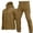 Khaki, variant on Men's Spring Fall Outdoor Softshell Jacket Set, Warm Special Forces Camouflage Plush Thickened Coat, For Hiking and Mountaineering,Khaki,XL