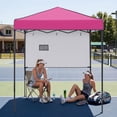 thumbnail image 2 of EAGLE PEAK 6 x 4 Pop-up Canopy, Adjustable Height,Straight Lightweight Compact Portable Tent, Pink, 2 of 9