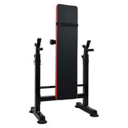 BalanceFrom LX400 Adjustable Olympic Workout Bench with Squat Rack