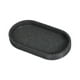 thumbnail image 5 of Bandeja de dispensador de jabón 7.8x3.9 pulgadas Sleek Forma ovalada bandeja de tocador versátil para cepillos de maquillaje accesorio decorativo Gris oscuro, 5 of 8