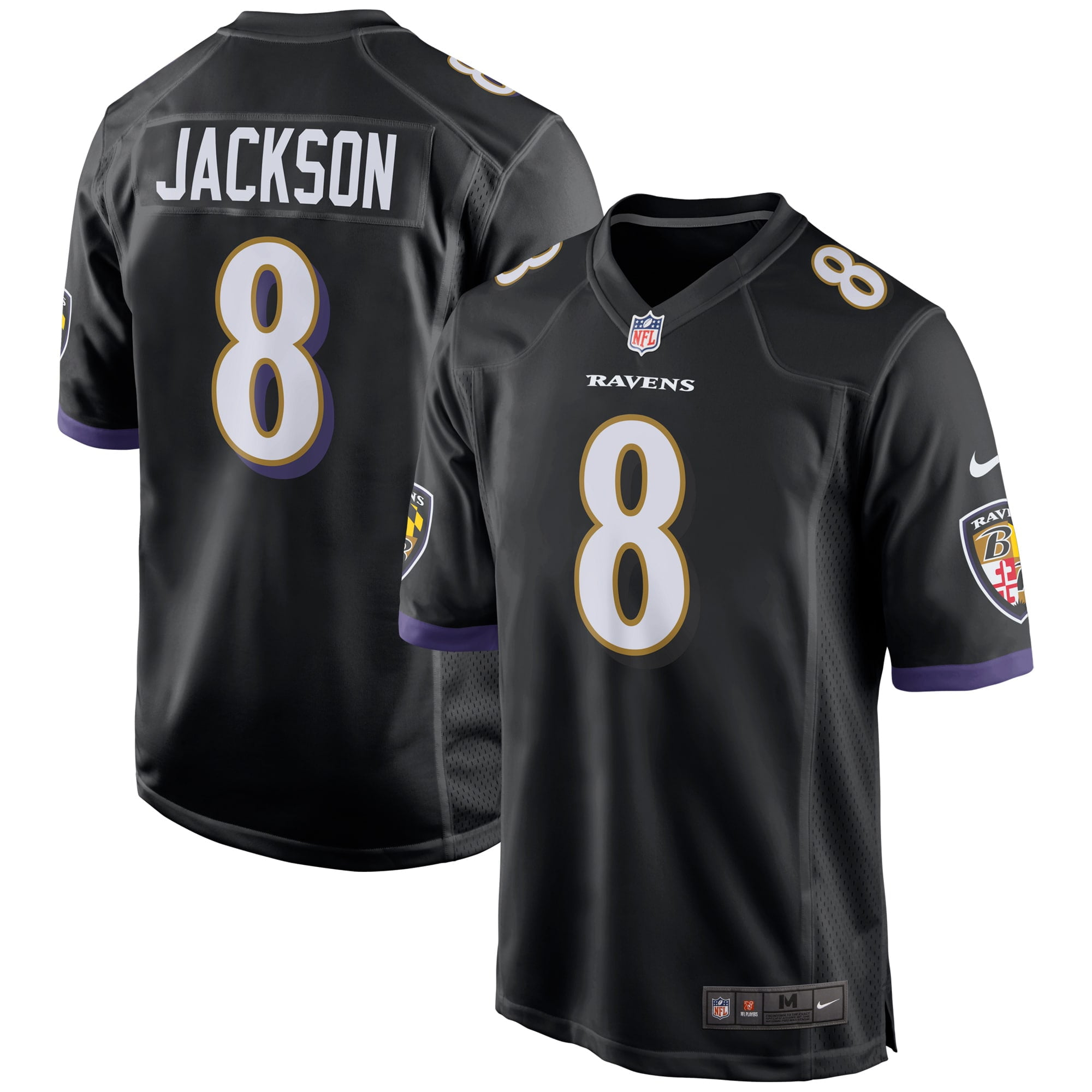 Lamar Jackson Baltimore Ravens Nike Game Jersey - Black - Walmart.com