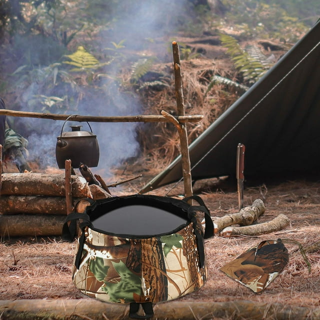 Contenedor de agua plegable shamjiam Camuflaje Cubo Plegable