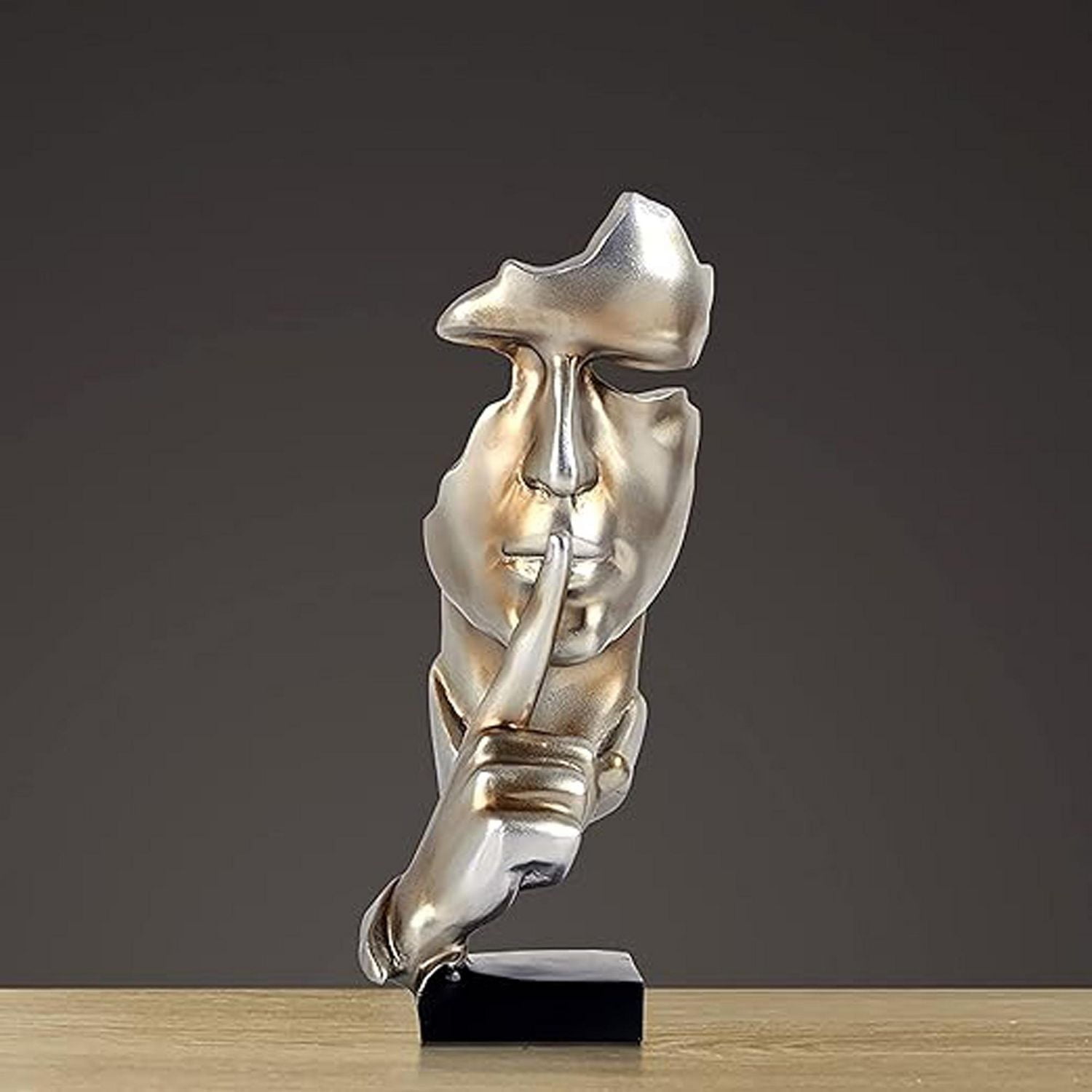 Canadian Furniture Silence is a golden creative Sculpture Art Decoration for office living room