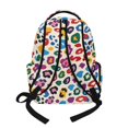 thumbnail image 2 of SCRAWLGOD Leopard Print Beige 17 Inch Large Capacity Backpack, Laptop Backpack Shoulder Bag School Bookbag Casual Daypack for Teenager with Adjustable Padded Straps, 2 of 6