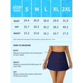 thumbnail image 2 of Alove Women High Waisted Swim Skirts Bathing Suit Bottoms Tummy Control Split Swimsuit Skirt Built in Swim Shorts, 2 of 8