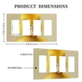 thumbnail image 3 of duck Switch Cover Decorative Wall Plate / 4-Gang Screwless / Standard Size 4.5x8 in, 3 of 5
