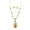 Yellow, variant on Semi-Precious Stone Necklace & Earrings Set - Green - NE-WS0738ASAVE