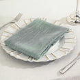 thumbnail image 2 of Balsa Circle 5 Pieces Dusty Blue 20" Premium Polyester Napkins Faux Burlap, 2 of 8