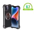 thumbnail image 2 of Decase Aviation Aluminum Metal Carbon Fiber Magsafe Rugged Case for iPhone 14 with Magnetic Shockproof Frame Len Protection Case for IPhone 14 PlusFor iPhone 14 Plus,Gray, 2 of 13