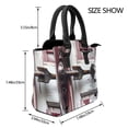 thumbnail image 2 of Lsque Rustic Door Handle Closeup Pattern Leather Rivet Shoulder Bag – Elegant Genuine Leather & Microfiber PU Crossbody with Detachable Adjustable Strap, 2 of 5