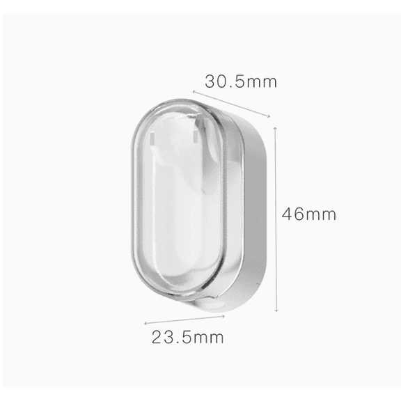 Wall Mounted Toothbrush Holder & Travel Toothbrush Cover, 2 Pack Dust-proof No-Drill Toothbrush Head Protector Case for Home Bathroom & Travel,White