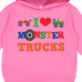 thumbnail image 3 of Inktastic I Love Trucks Toddler Hoodie, 3 of 4