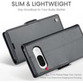 thumbnail image 3 of Flip Wallet Case for Google Pixel 8a, with RFID Blocking Credit Card Slot Kickstand Magnetic Closure Protective Phone Cover Women Men for Google Pixel 8a (Black), 3 of 18