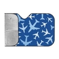 thumbnail image 2 of Kdxio Airplanes in the Sky Print Windshield Sun Shade, Foldable Sun Blocker for Car,Truck,SUV Automotive Interior Sun Protection,Reflective Shade for Front Windshield(Medium), 2 of 7