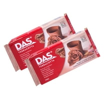 DAS Modeling Clay Air Hardening, Terra Cotta, 2.2lb, Pack of 2