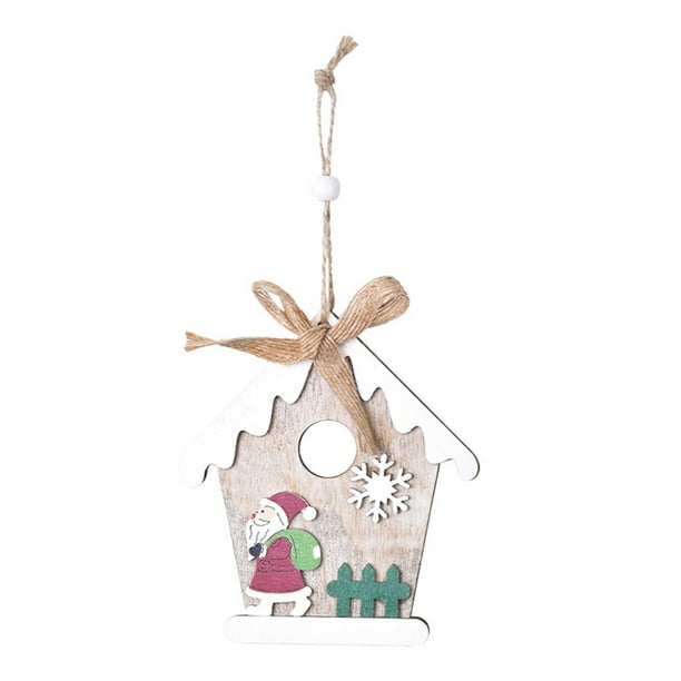 Billuyoard Colgante de árbol de Navidad exquisito para en interiores, decoración colgante de Navidad, adorno para el hogar, diseño de escena, Kits de decoración para fiestas Papá Noel Billuyoard HA069599-01
