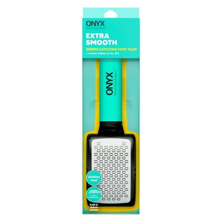 ONYX Professional Stainless Steel Foot Rasp with Debris Catcher