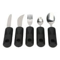 thumbnail image 2 of Adaptive Fork Spoons, Rubber Handle Professional 5pcs Stainless Steel Adaptive Utensils  For Home, 2 of 8