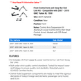 thumbnail image 2 of Front Control Arm and Sway Bar End Link Kit - Compatible with 2007 - 2010 GMC Yukon XL 1500 2008 2009, 2 of 2