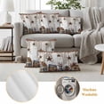 thumbnail image 6 of Farmhouse Outdoor Waterproof Pillow Covers, Western Texas Star American Country Berry Decorative Square Throw Pillowcase Sofa Cushion Sham for Patio/Couch/Chair, 26"x26" 2 Pack, 6 of 8