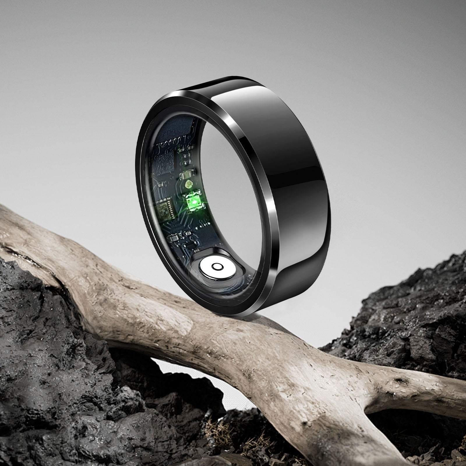 Bague De Couple Connectée Multifonction - Étanche, En Titane Et Acier - Taille Réglable - Neuve Avec étiquettes