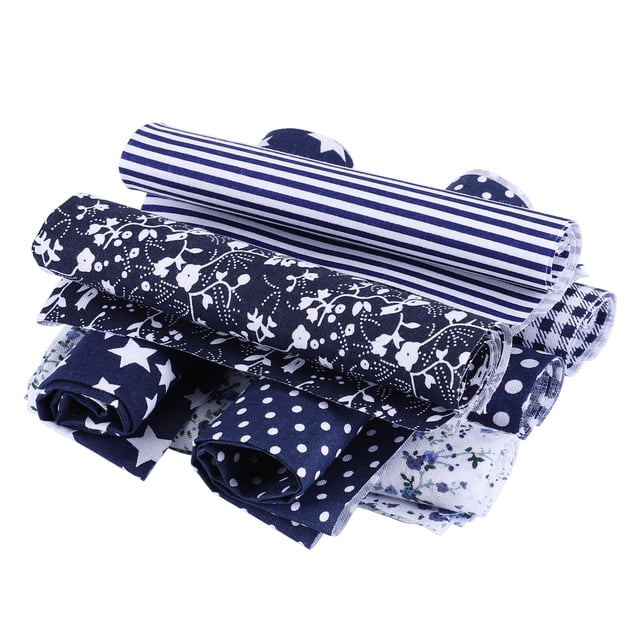 Fat Quarters Bundle Billuyoard 7 unids/set Tela de algodón azul Floral