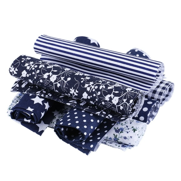 Fat Quarters Bundle Billuyoard 7 unids/set Tela de algodón azul Floral